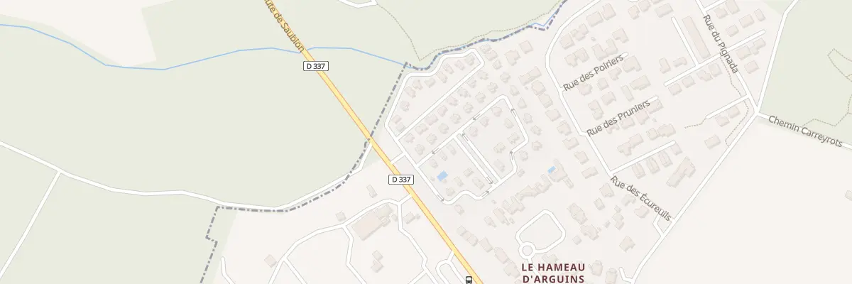 Plan du 5002F Rte de Seignosse à Saubion