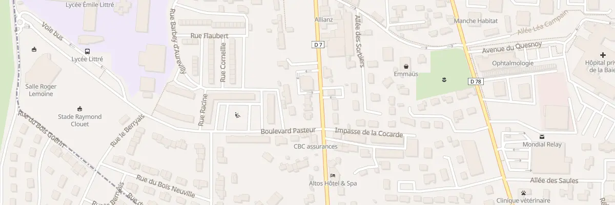 Plan du 10B Bd du Luxembourg - St Martin à Avranches