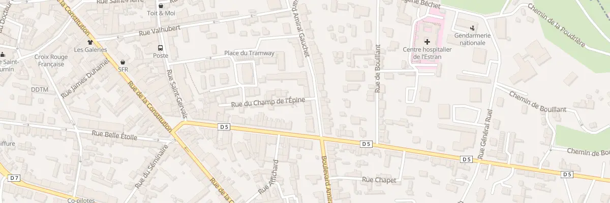 Plan du 1 Rue Champ de l’Epine Avranches à Avranches