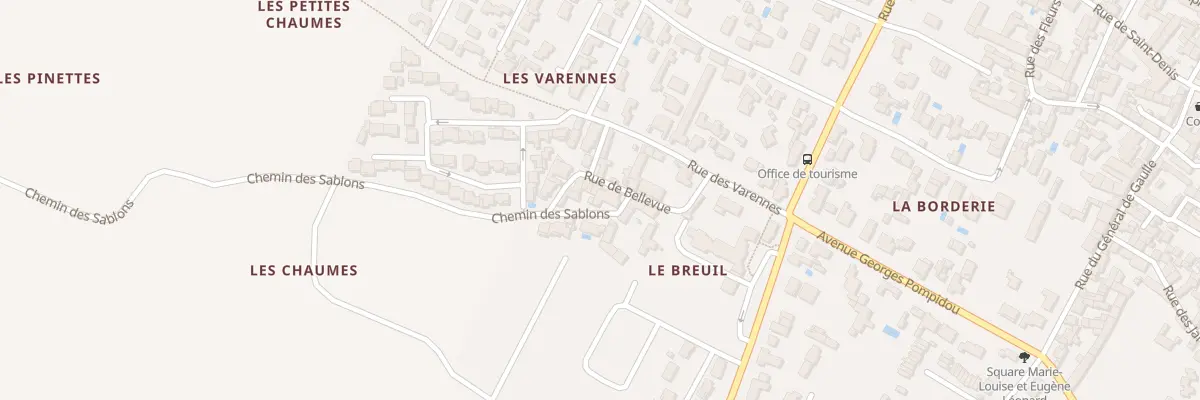 Plan du 2 Che des Sablons à La Brée-les-Bains
