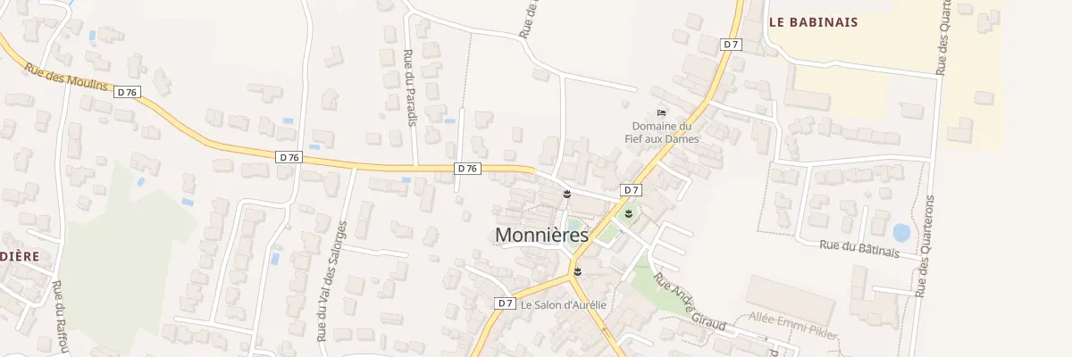 Plan du 3 Rue des Moulins à Monnières