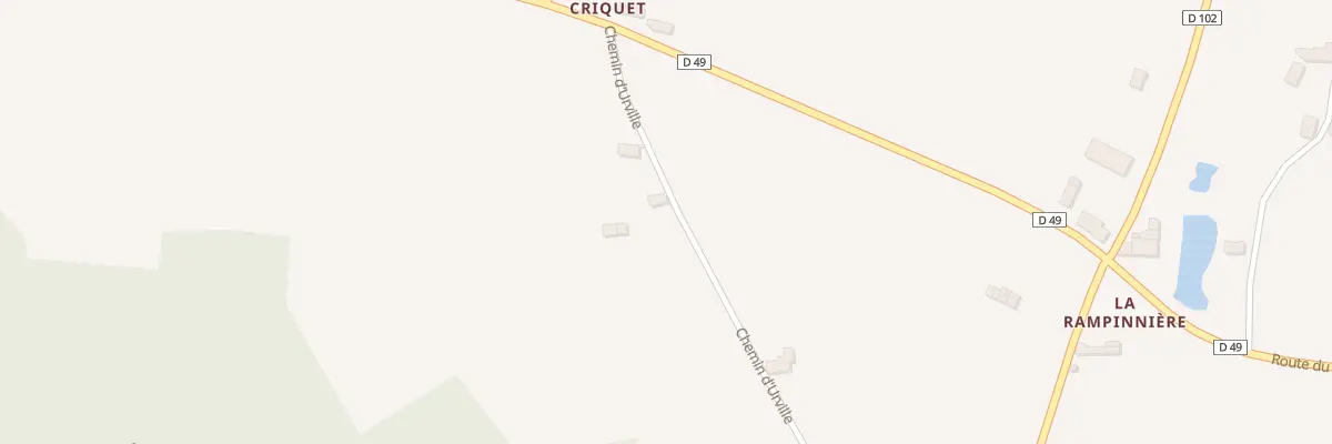 Plan du 1 Che d’Urville à Grimesnil