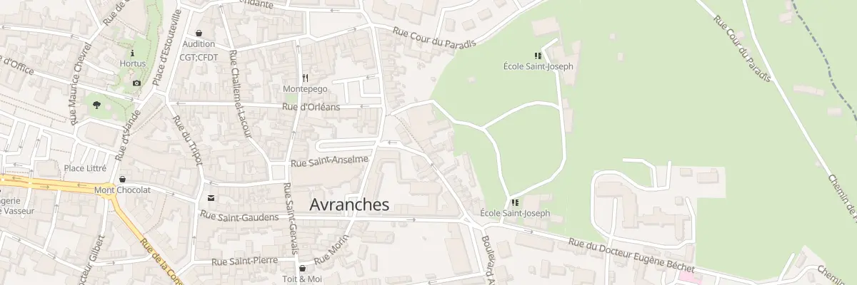 Plan du 3B Rue Jeanne Destouches Avranche à Avranches