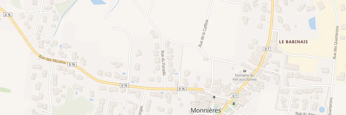 Plan du 8 Rue du Paradis à Monnières