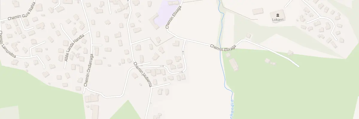 Plan du 185 Che Ildaska à Briscous