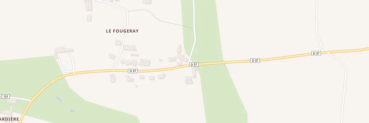 Plan du 29 Le Fougeray à Moulins
