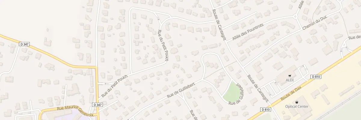 Plan du 240 Rue du Petit Poutch à Bénesse-Maremne