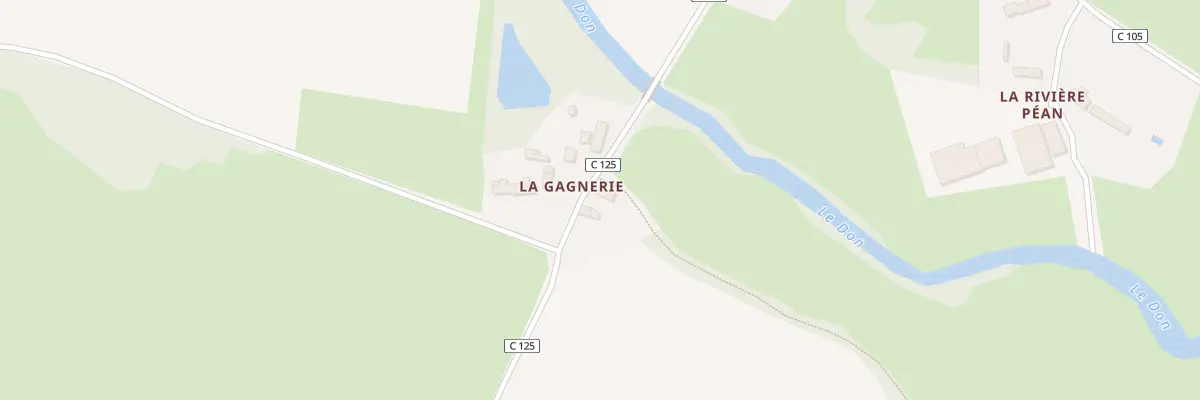 Plan du 1 La Gagnerie à Moisdon-la-Rivière