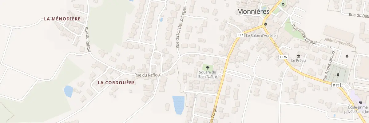 Plan du 11 Rue du Raffou à Monnières