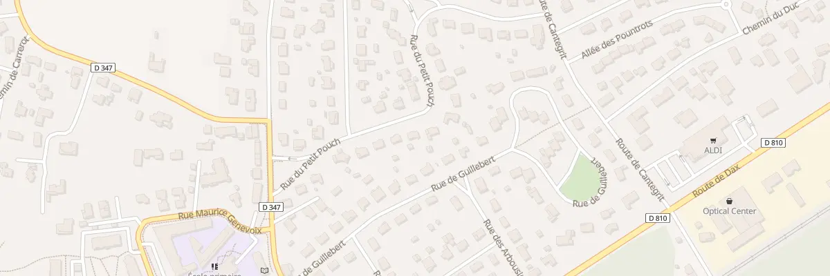 Plan du 194 Rue du Petit Poutch à Bénesse-Maremne
