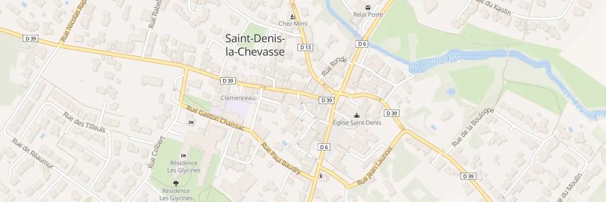Plan du 13 Rue georges clemenceau à Saint-Denis-la-Chevasse