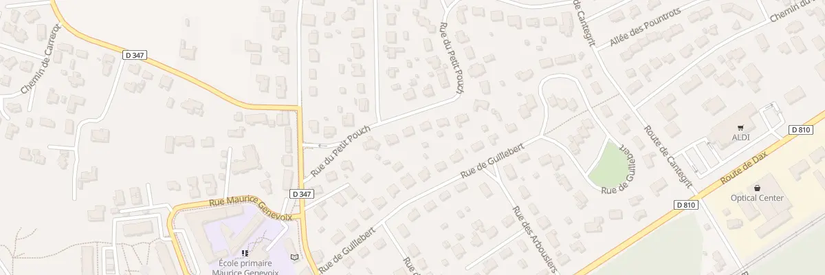 Plan du 160 Rue du Petit Poutch à Bénesse-Maremne