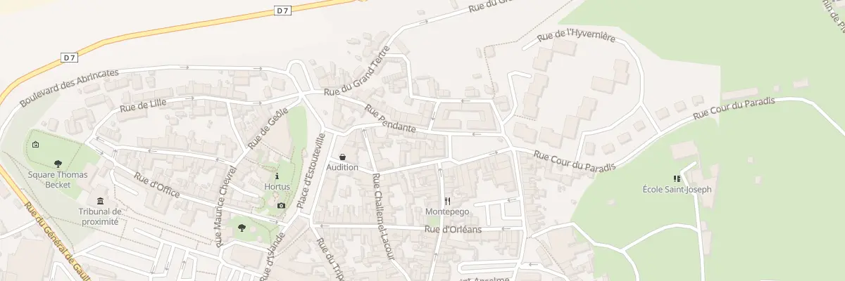 Plan du 20 Rue Pendante - Avranches à Avranches
