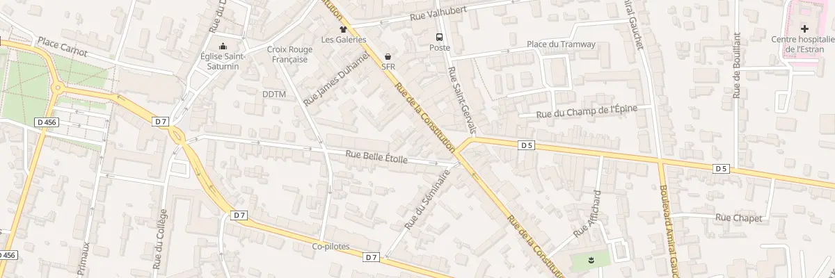 Plan du 1 Rue Belle Etoile - Avranches à Avranches