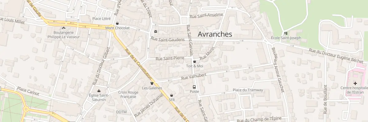 Plan du 24 Rue Saint Pierre - Avranches à Avranches