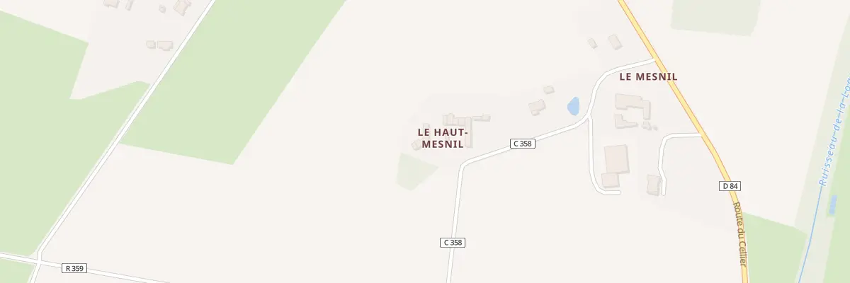 Plan du 282 Le Haut Mesnil à Ligné