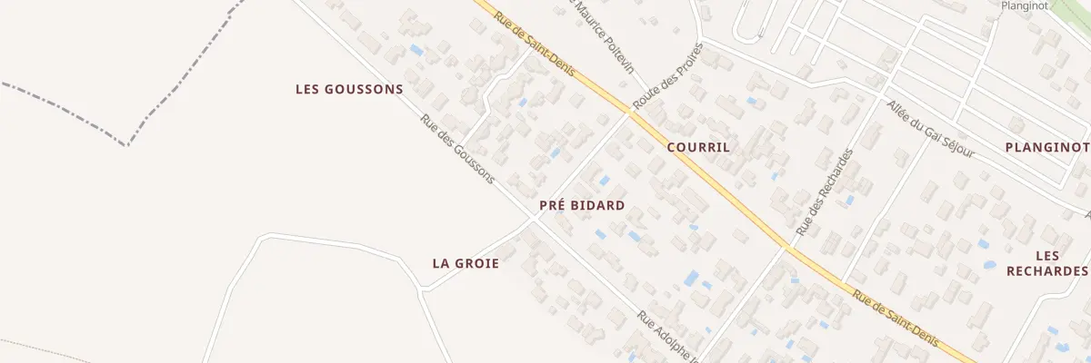 Plan du 5870 Rue Adolphe Joussemet à La Brée-les-Bains