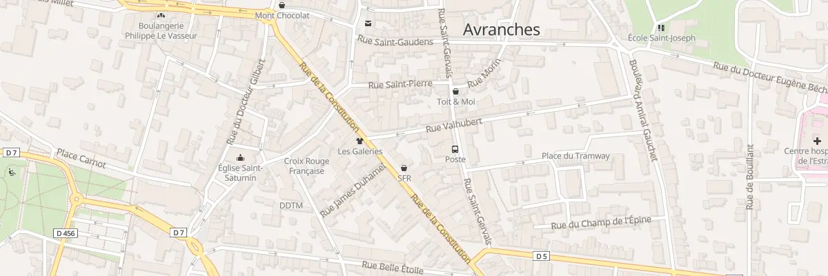 Plan du 2B Rue Valhubert - Avranches à Avranches