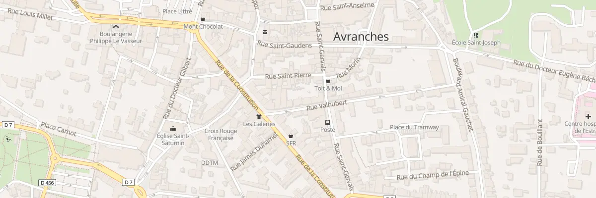 Plan du 7 Rue Valhubert - Avranches à Avranches