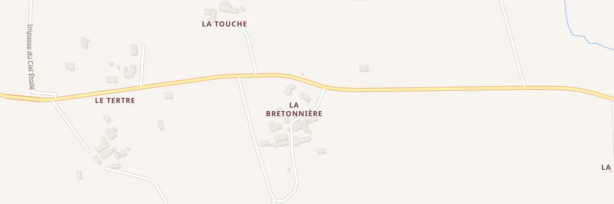 Plan du 24 La Bretonniere à Retiers