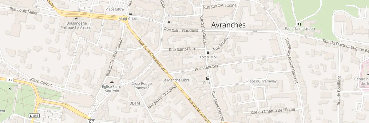 Plan du 5 Rue Valhubert - Avranches à Avranches