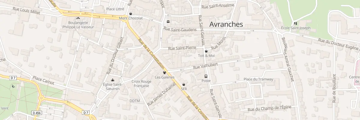 Plan du 3 Rue Valhubert - Avranches à Avranches