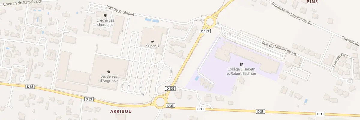 Plan du 157 Rte de Saubion à Angresse