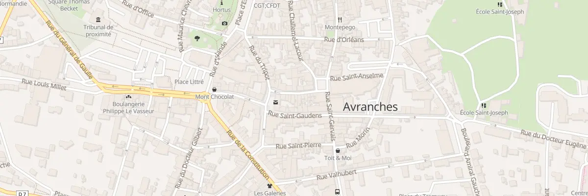 Plan du 10 Rue des Trois Rois - Avranches à Avranches