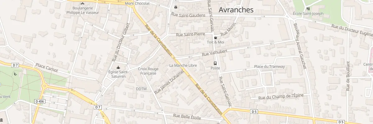 Plan du 2 Rue Valhubert - Avranches à Avranches