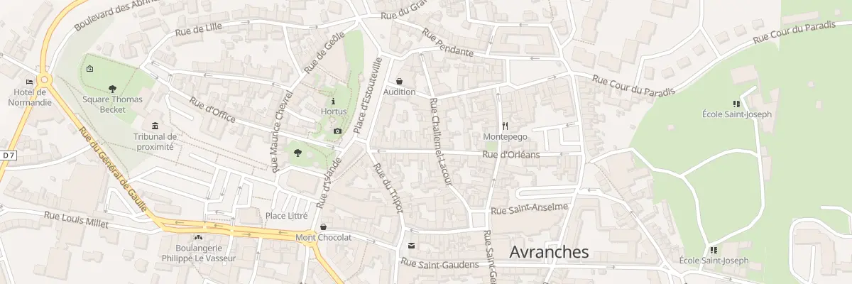 Plan du 15 Rue Pomme d’Or - Avranches à Avranches