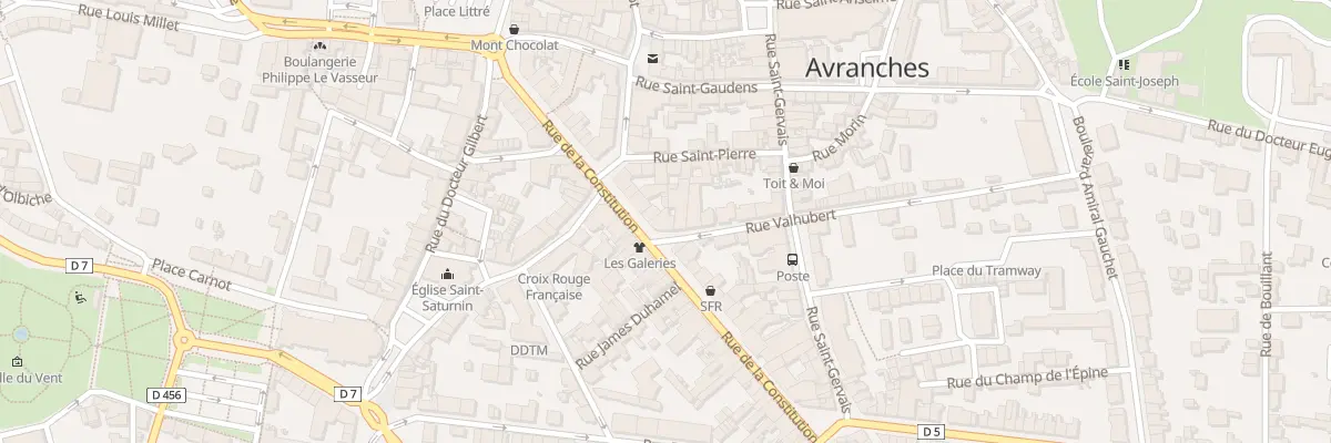 Plan du 27 Rue La Constitution Avranches à Avranches
