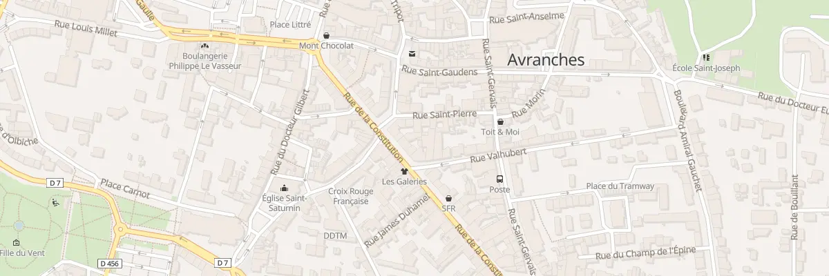 Plan du 23 Rue La Constitution Avranches à Avranches