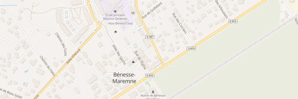 Plan du 63 Rue des Ecoles à Bénesse-Maremne