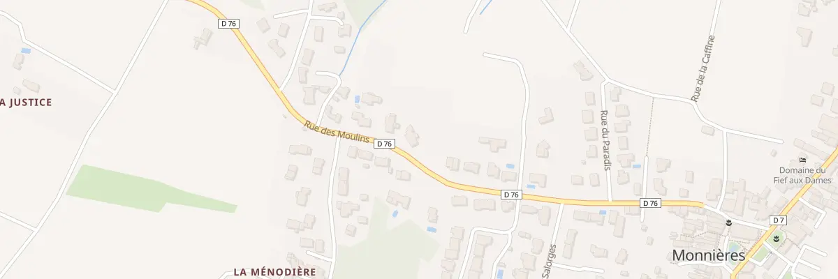 Plan du 20 Rue des Moulins à Monnières