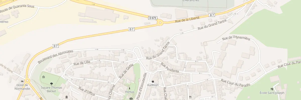 Plan du 4 Rue du Grand Tertre Avranches à Avranches