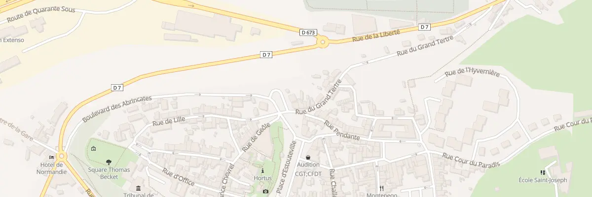 Plan du 32 Pl d’Estouteville - Avranches à Avranches