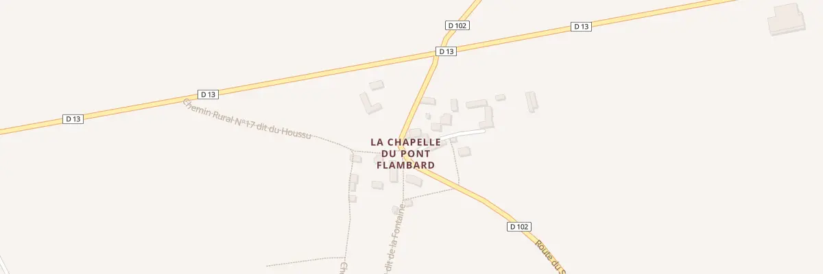 Plan du 3 La Chapelle du Pont Flamba à Lengronne