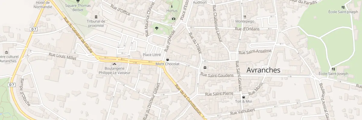 Plan du 5 Rue du Pot d’Etain - Avranches à Avranches
