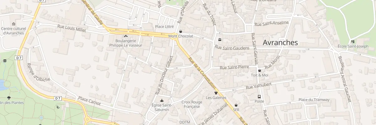 Plan du 10 Rue La Constitution Avranches à Avranches