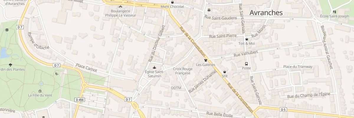 Plan du 12 Rue Saint Saturnin - Avranches à Avranches
