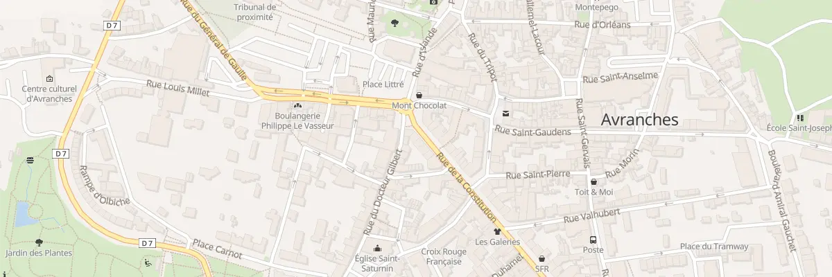 Plan du 2B Rue La Constitution Avranches à Avranches