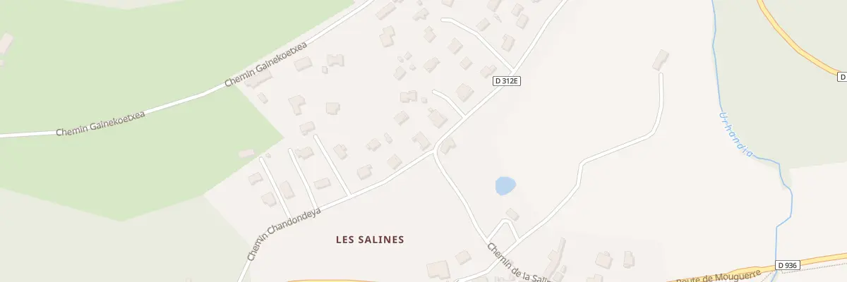 Plan du 295 Che Chandondeya à Briscous