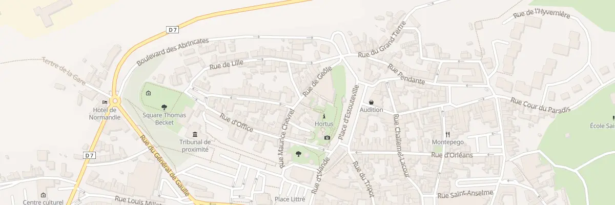 Plan du 13 Rue de Geole - Avranches à Avranches