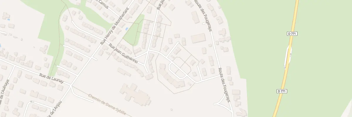 Plan du 1 Rue Clément Marot à Châteaubriant
