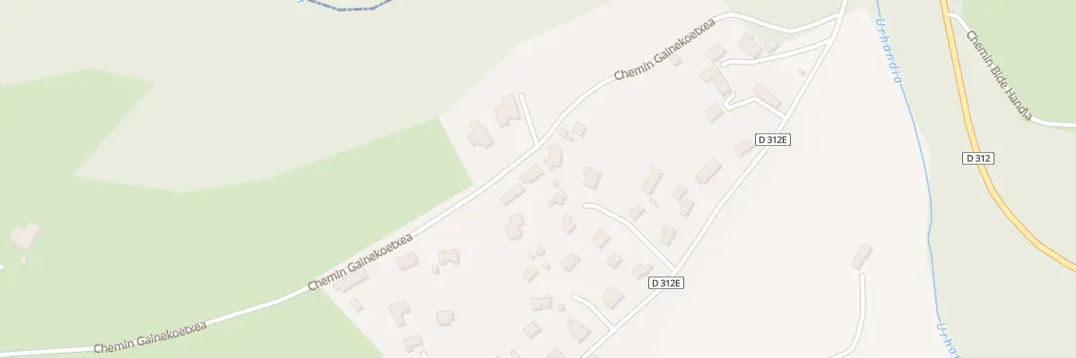 Plan du 353 Che Gainekoetxea à Briscous