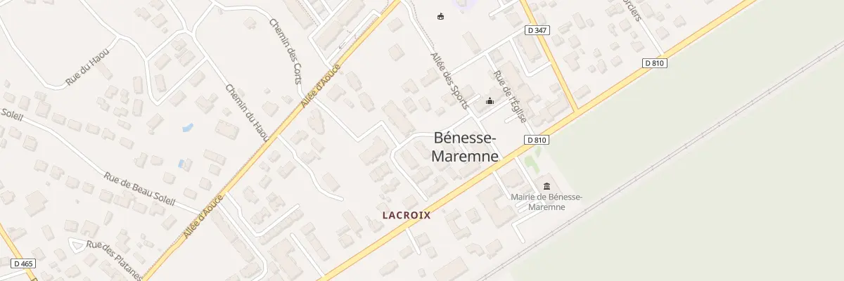 Plan du 63 Rue du Clocher à Bénesse-Maremne