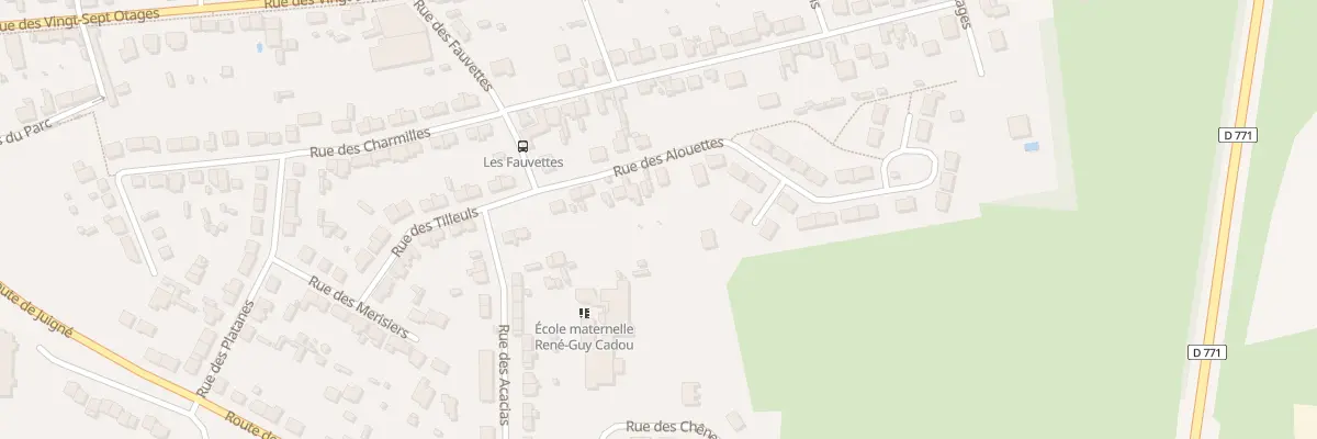 Plan du 7 Rue des Alouettes à Châteaubriant