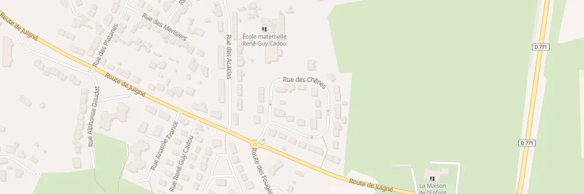 Plan du 17 Rue des Chênes à Châteaubriant