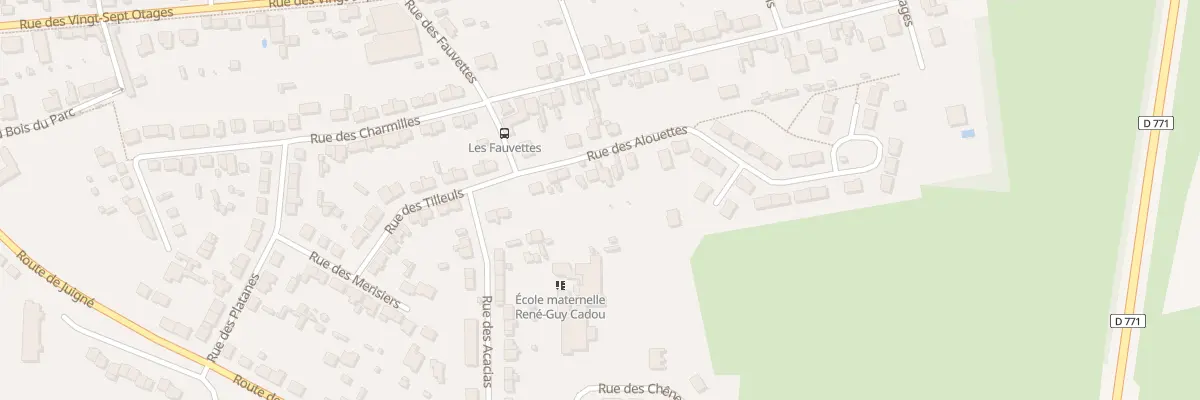 Plan du 11 Rue des Alouettes à Châteaubriant