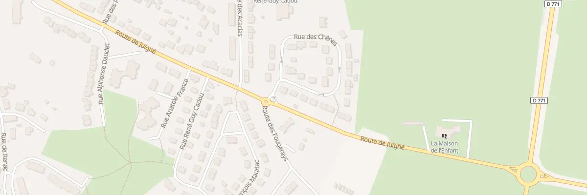 Plan du 4 Rue des Chênes à Châteaubriant